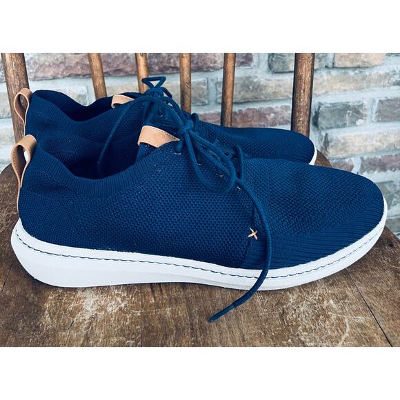 Men's Clarks Cloudsteppers Step Urban Mix Navy Mesh, Size 11 - Picture 1 of 4